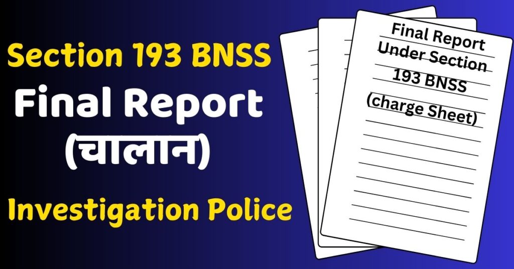 Section 193 BNSS Final Report